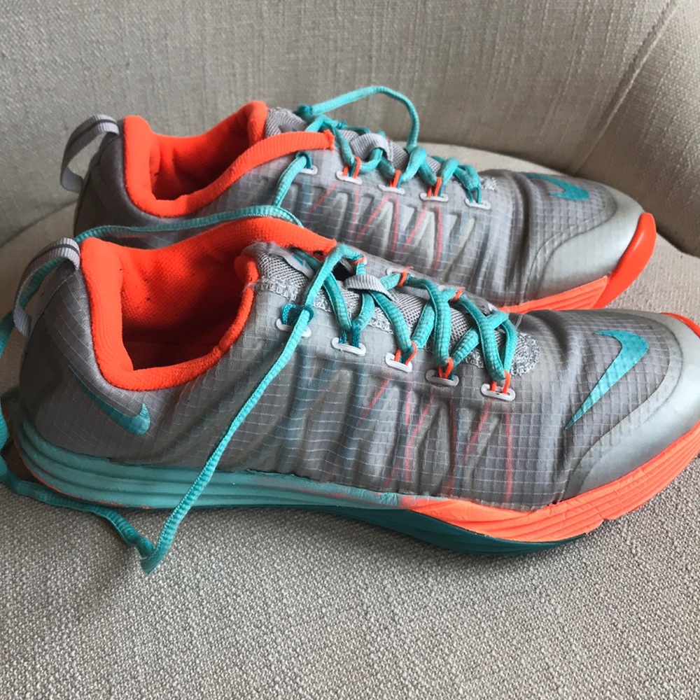 Women’s Nike Lunarlon running shoes.